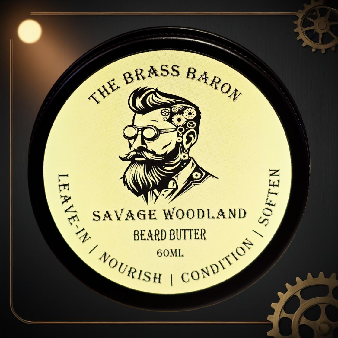 Savage Woodlands Beard Butter 60ml Brass Baron Australia