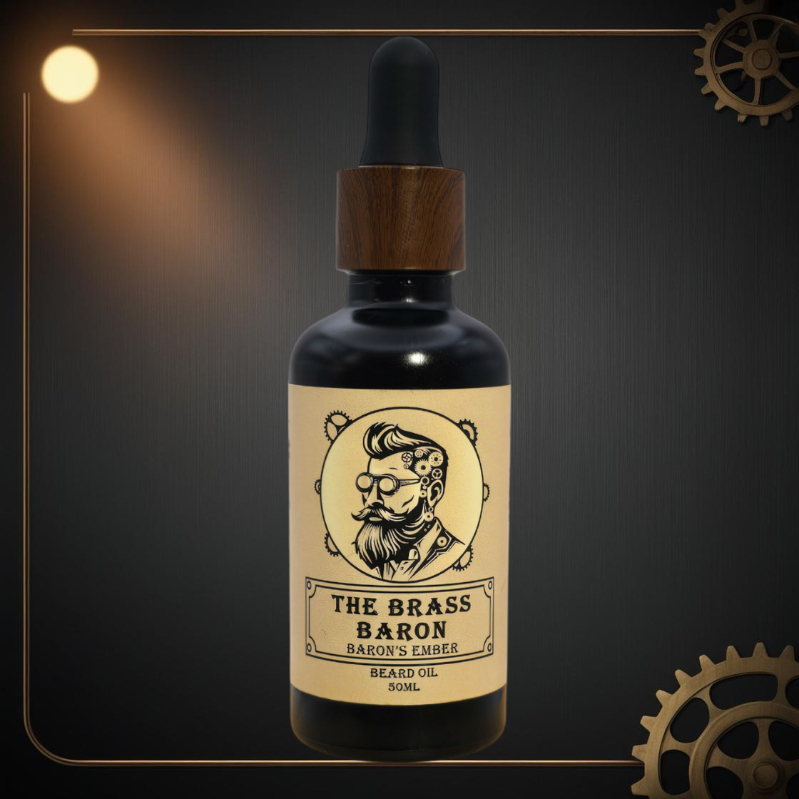 Baron's Ember Beard Oil 50ml Brass Baron Australia