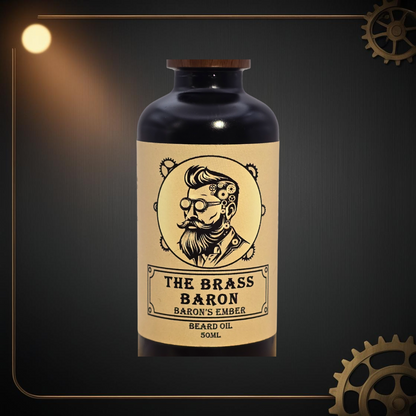 Baron's Ember Beard Oil 50ml Brass Baron Australia