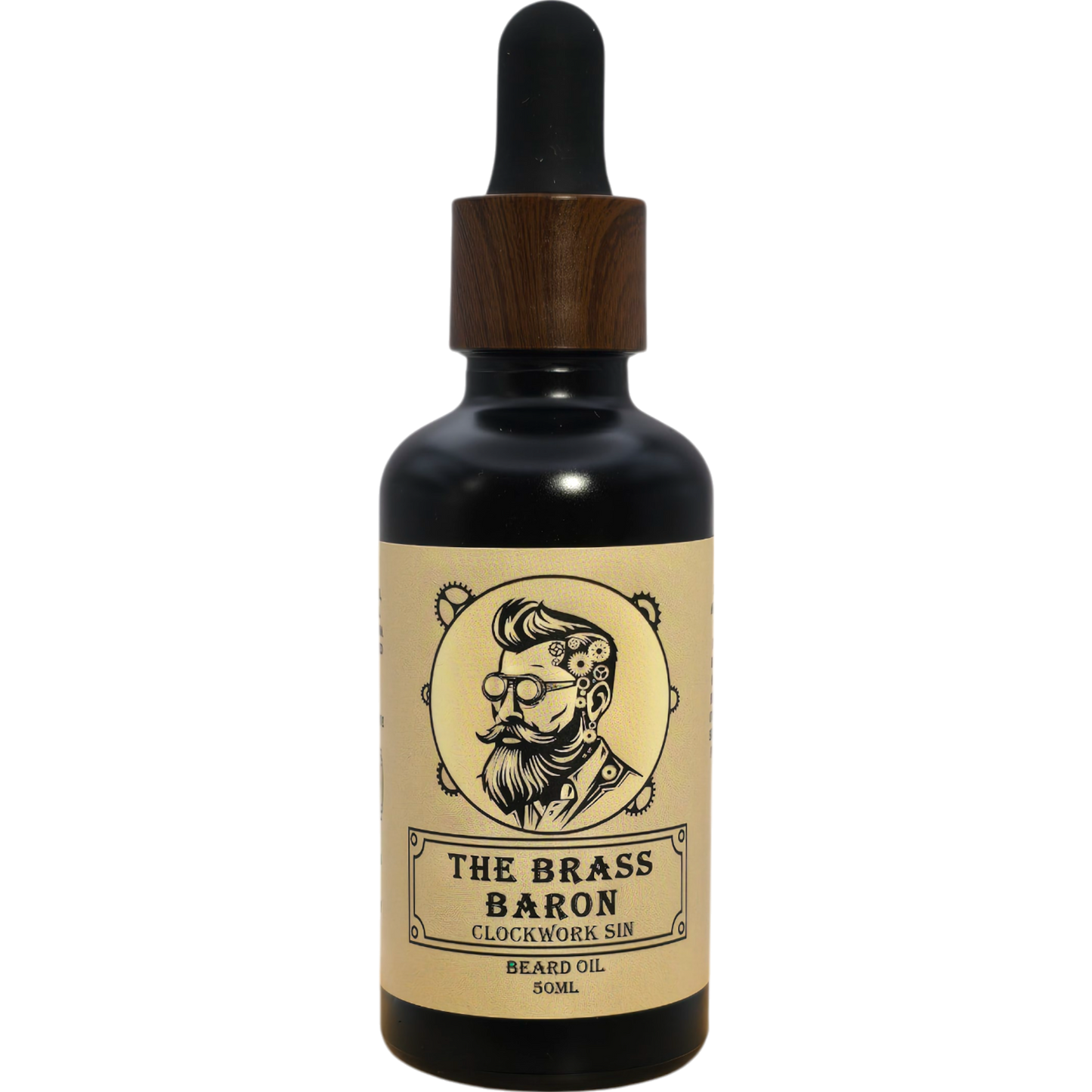 Clockwork Sin Beard Oil 50ml Brass Baron Australia